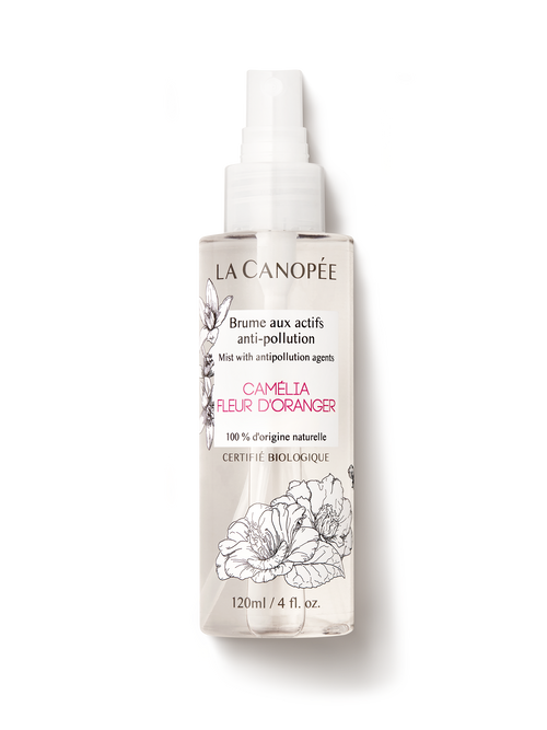 Brume aux actifs anti-pollution