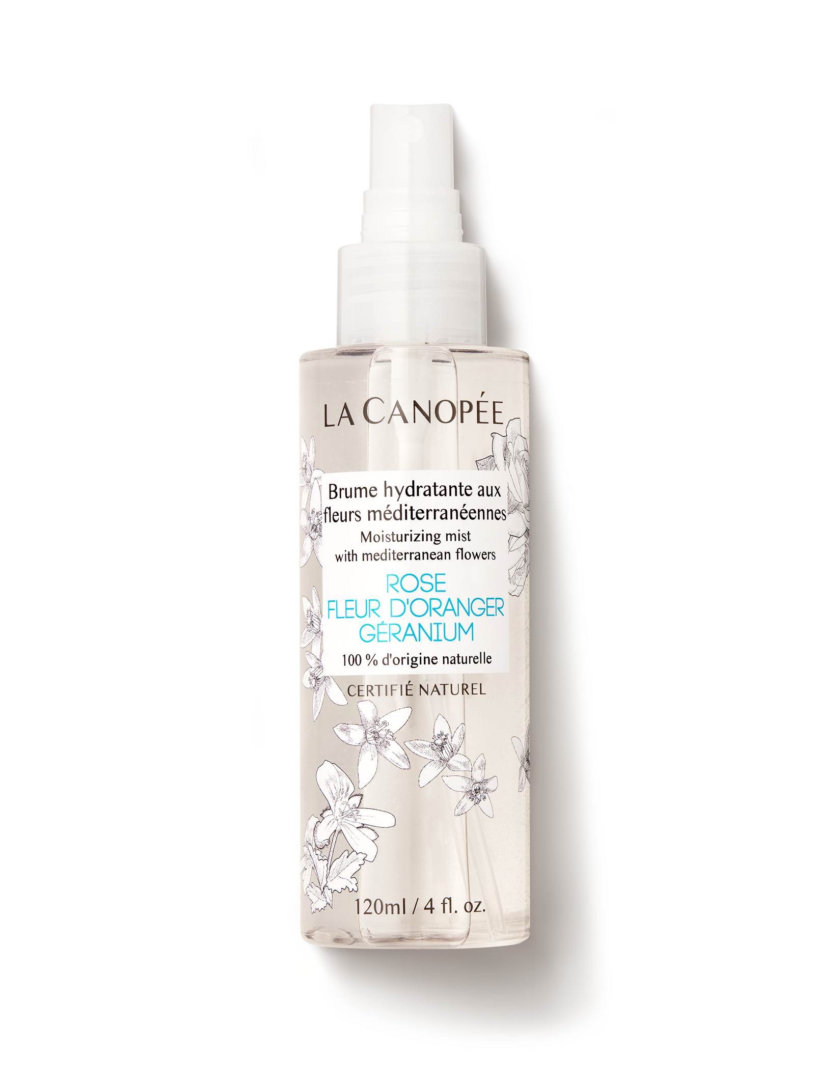 Brume hydratante aux fleurs méditerranéennes