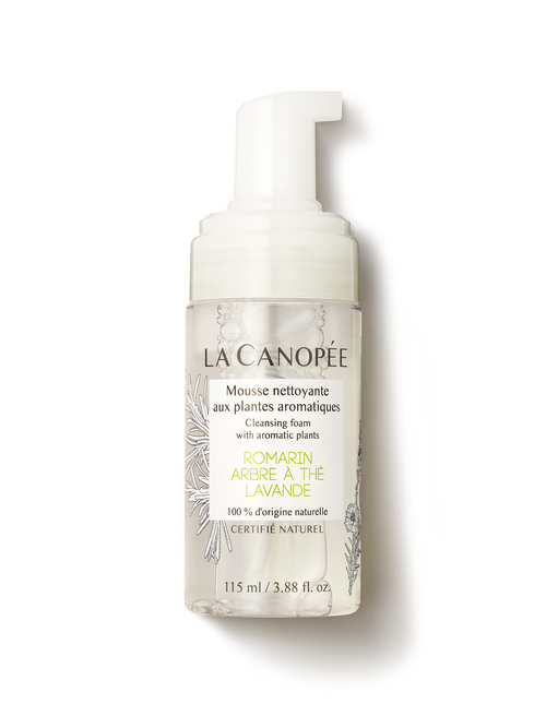 Mousse nettoyante aux plantes aromatiques
