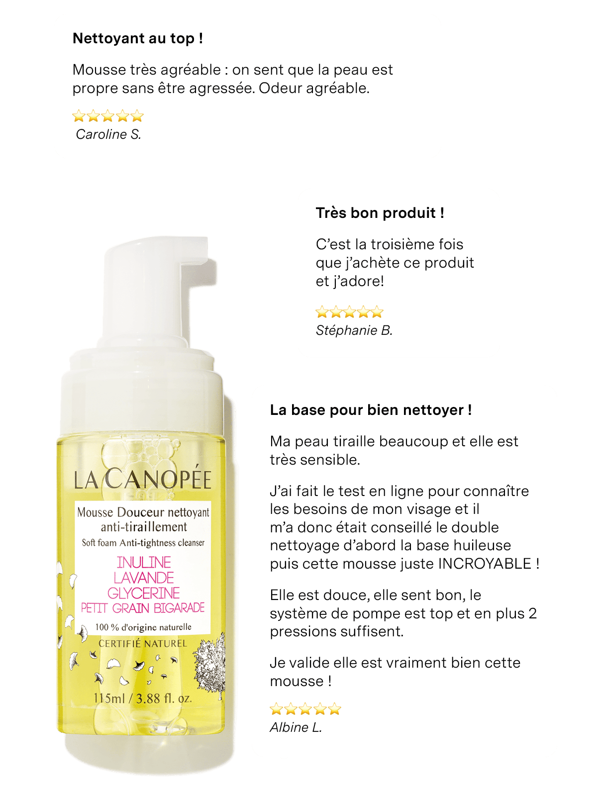 Mousse Douceur nettoyant anti-tiraillement SC