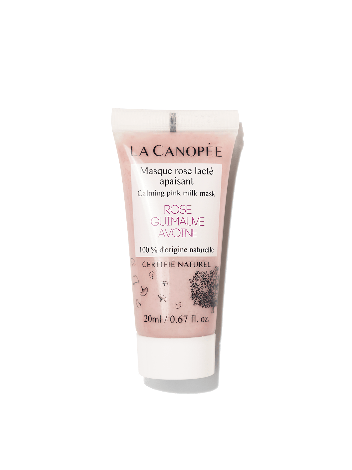 Masque rose lacté apaisant