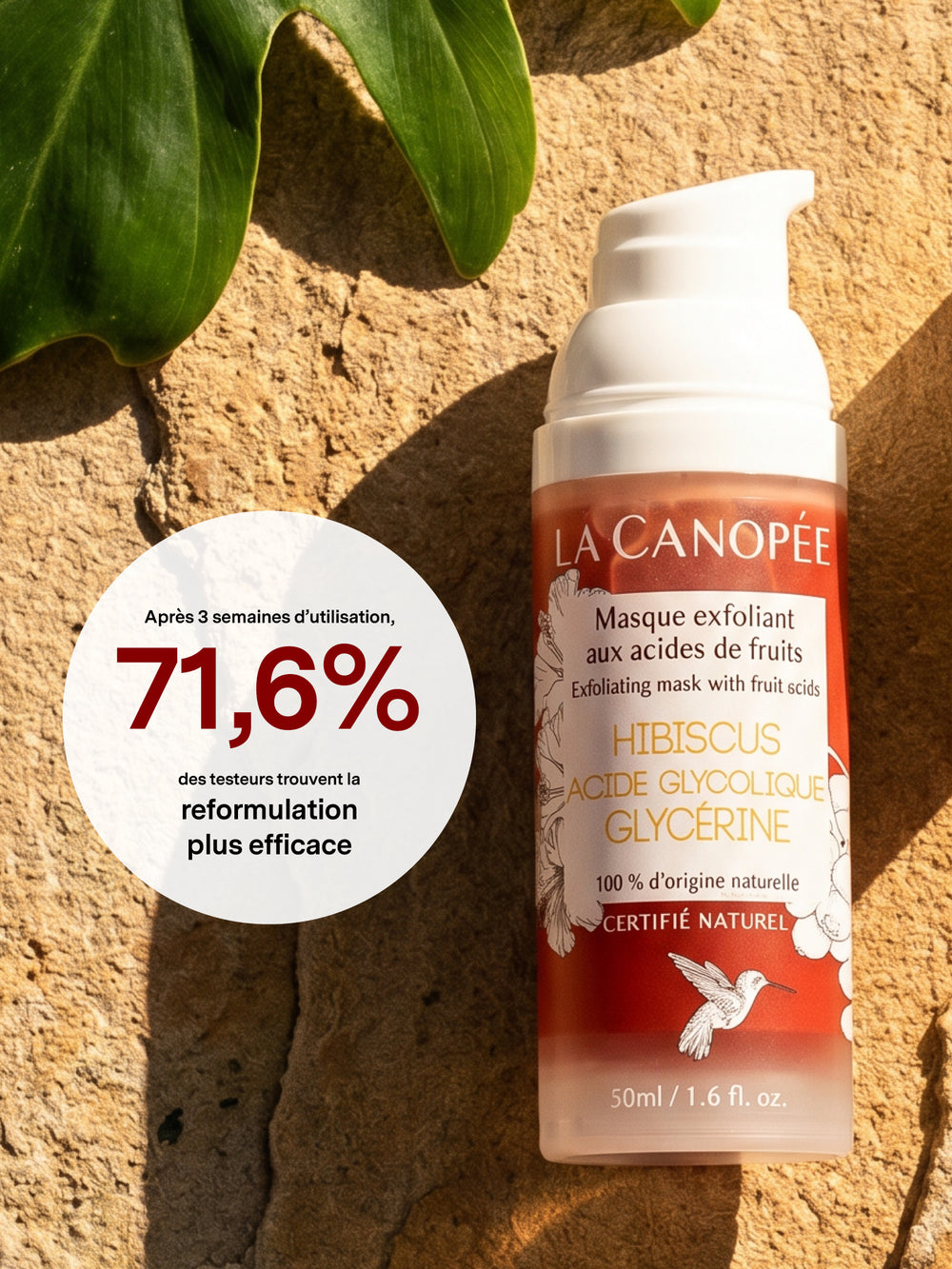 Masque exfoliant aux acides de fruits