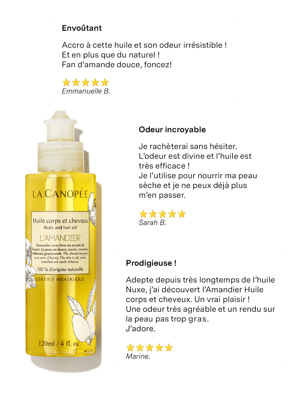 L'Amandier Huile corps et cheveux