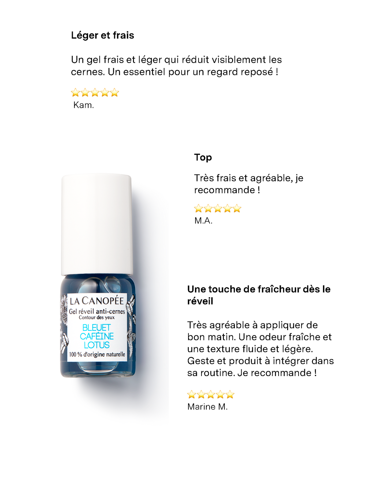 Gel réveil anti-cernes