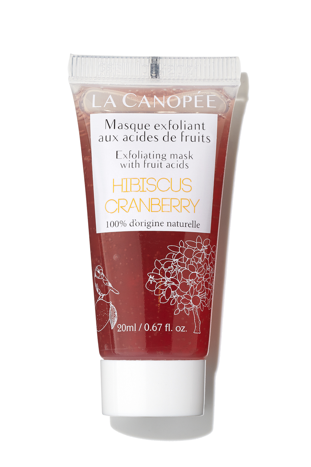 Masque exfoliant aux acides de fruits voyage