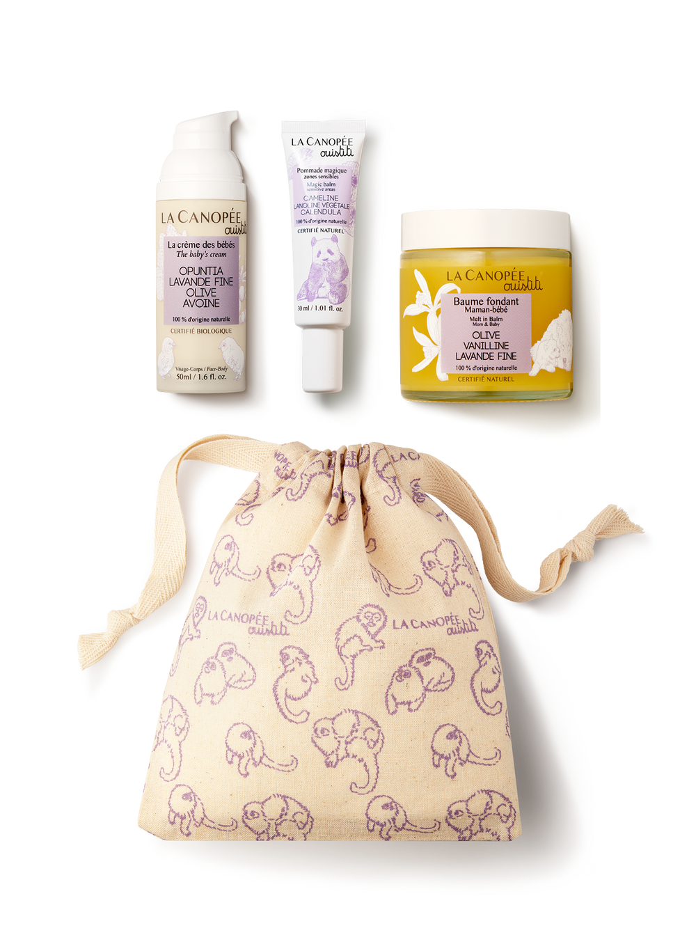 Ouistiti maman et bébé