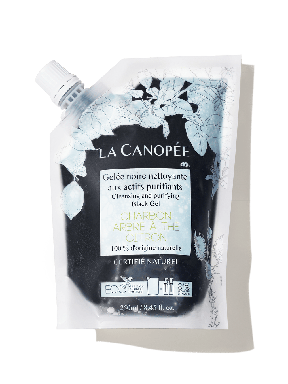 Gelée noire nettoyante aux actifs purifiants