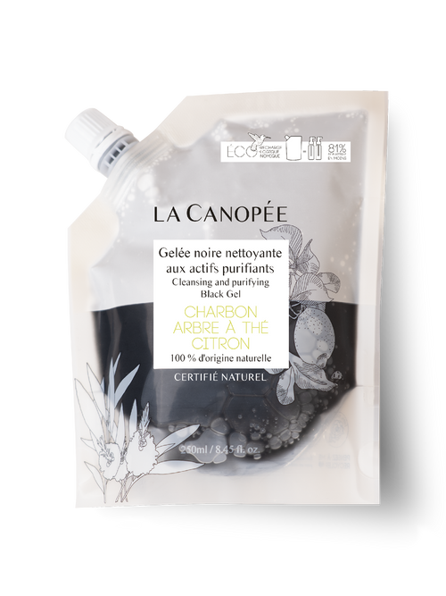 Gelée noire nettoyante aux actifs purifiants