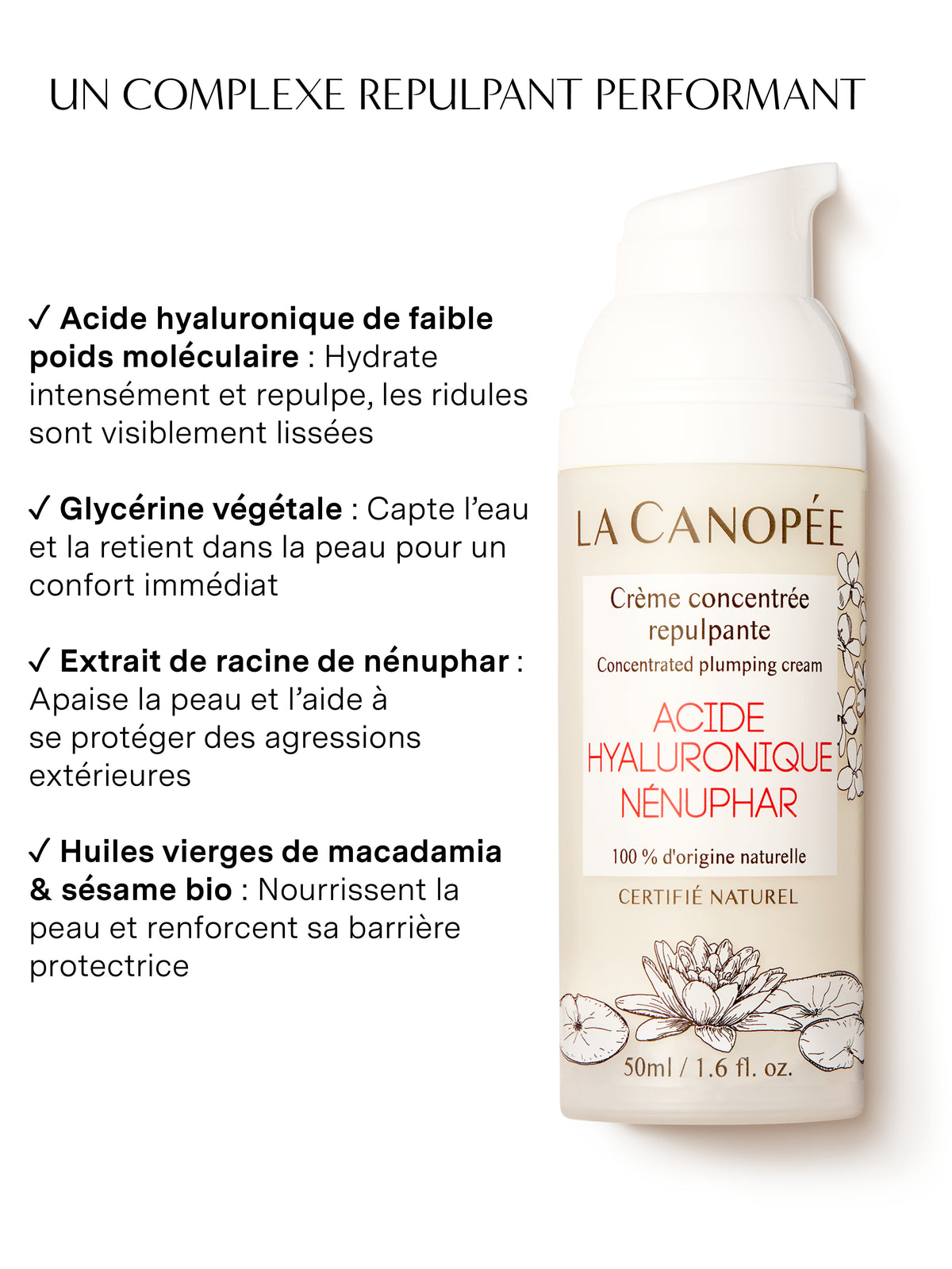 Crème concentrée repulpante