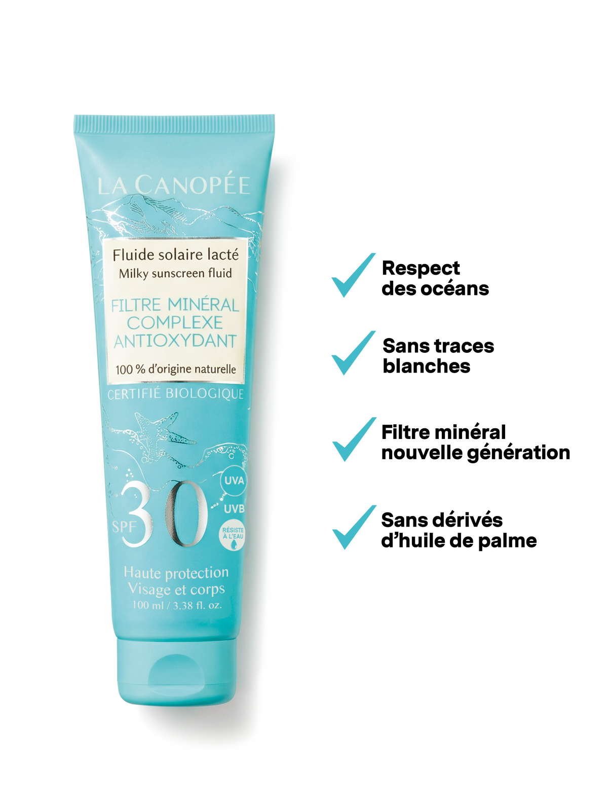 Fluide solaire lacté SPF30