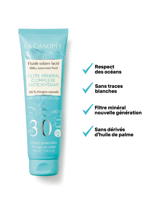 Fluide solaire lacté SPF30