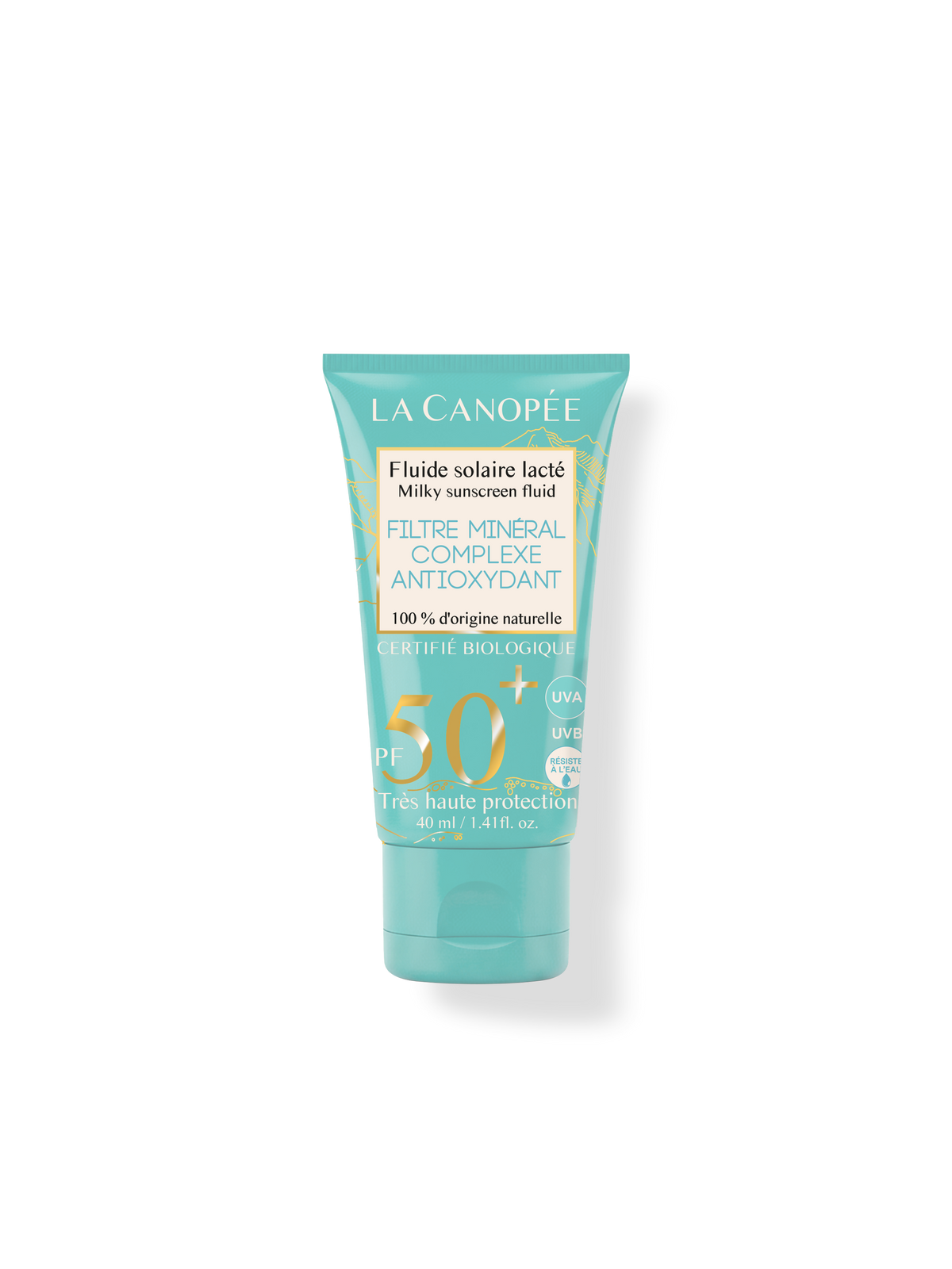 Fluide solaire lacté SPF50+