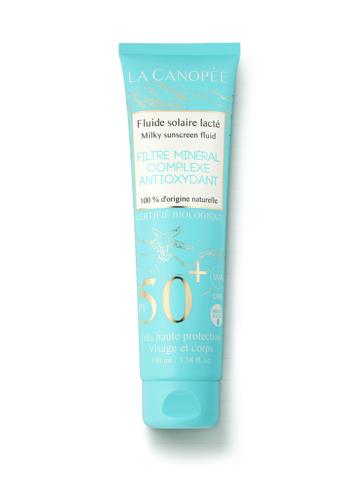 Fluide solaire lacté SPF50+